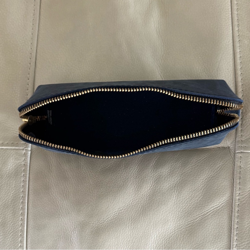 Portland Leather Sidekick Pouch Travel Leather Bag Makeup Jewelry Minimalist - Picture 5 of 8